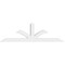 Ekena Millwork Richland Architectural Grade PVC Gable Bracket, 108"W x 31 1/2"H x 6"D x 6"F, 7/12 Pitch GBP108X32X0606RIC00 - alternate 4
